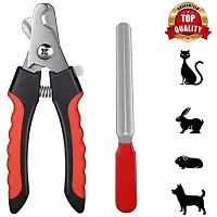 Fondle Flea Comb and Nail Cutter for Dogs and Cats, Remove Fleas from Hair, Tangles and Matting, Flexible Coated Bristle Tips Small to Large Breeds Dog - Grooming Combo-thumb3