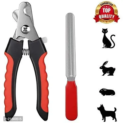 Fondle Flea Comb and Nail Cutter for Dogs and Cats, Remove Fleas from Hair, Tangles and Matting, Flexible Coated Bristle Tips Small to Large Breeds Dog - Grooming Combo-thumb2