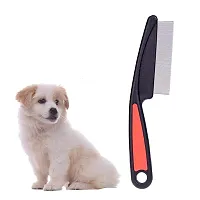 Fondle Flea Comb and Nail Cutter for Dogs and Cats, Remove Fleas from Hair, Tangles and Matting, Flexible Coated Bristle Tips Small to Large Breeds Dog - Grooming Combo-thumb1