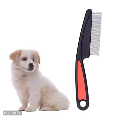 Fondle Flea Comb and Nail Cutter for Dogs and Cats, Remove Fleas from Hair, Tangles and Matting, Flexible Coated Bristle Tips Small to Large Breeds Dog - Grooming Combo-thumb2