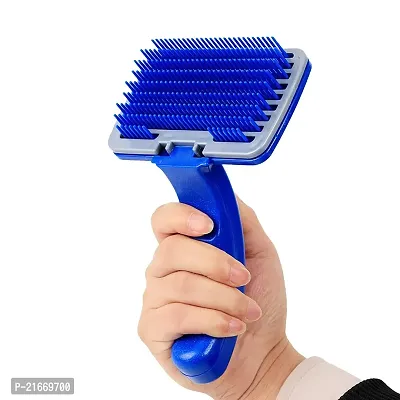 Slicker Brush for Dogs Cats Puppy and Rabbit- Self Cleaning Slicker brush for dog  Puppies, Pet Grooming Comb with Press Key, Dog Hair Remover brushes For Small Medium and Large Dog.