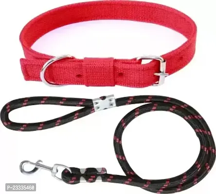 Dog Combo Pack of Neck Collar Belt and Rope Set (Medium)