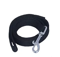 Black Belt/Puppy Collar Belt Dog Collar  Leash Steel Chain Dog Collar  Chain-thumb2