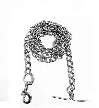 Black Belt/Puppy Collar Belt Dog Collar  Leash Steel Chain Dog Collar  Chain-thumb1