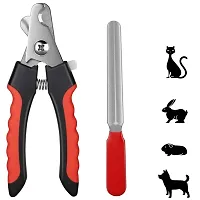 Dog Double sided Comb paw printed and Nail cutter with filler, for small medium and large dog-thumb2