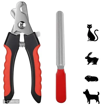 Dog Double sided Comb paw printed and Nail cutter with filler, for small medium and large dog-thumb4