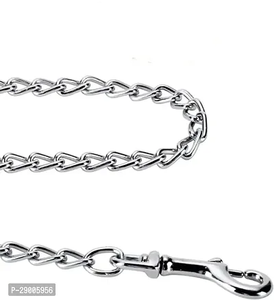 Fondle Light Weight Metal Long Chain for Small Dogs, Silver Chain with Hook 5ft-thumb3