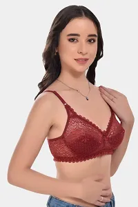 Lady Soft Non Padded Non Wired Every day Bling Bra-thumb2