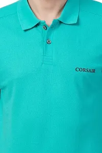 Corsair Men's Regular Fit Polo T-Shirt (HS1152U_Green_Medium)-thumb4