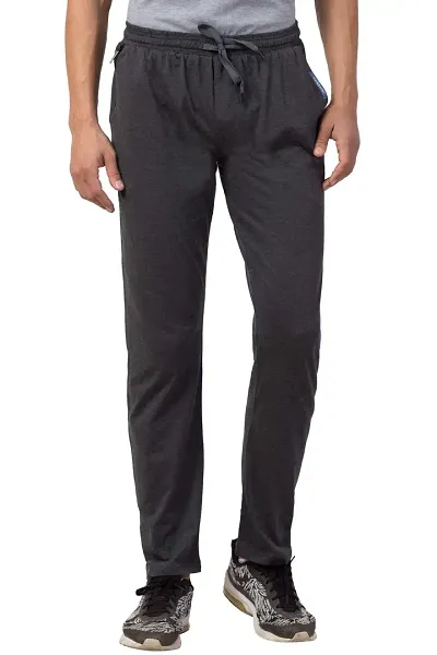 Mens Super Cotton Regular Fit Plain Track Pants with Pockets