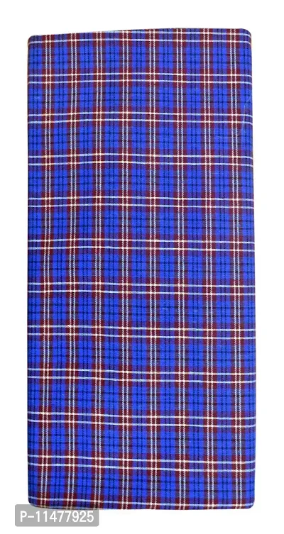 BlueMen Cotton Lungis for Men (2.00 meters,Multi-Coloured pack of 3)||Assorted Checks-thumb5