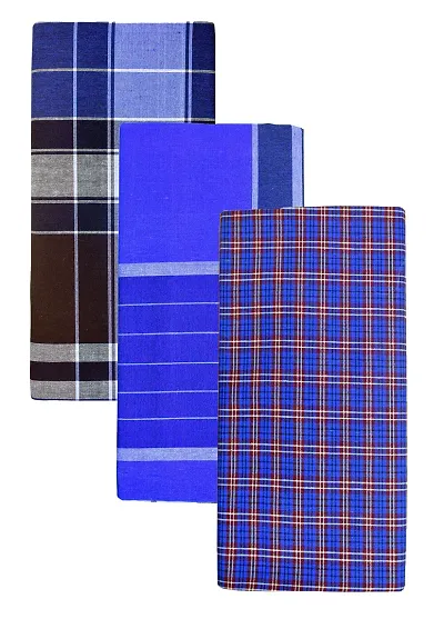 stithed lungi 2 Mtr Set of 3PCS