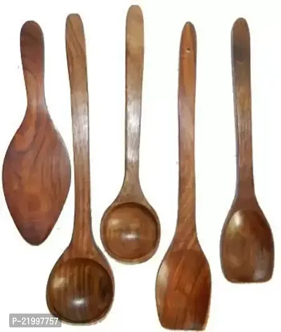 Premium Quality Wood Cooking Spoons Pack Of 5