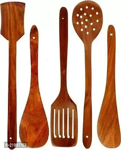 Premium Quality Wood Cooking Spoons Pack Of 5