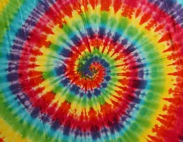 Hand Made Tie And Dye Pure Cotton Bedsheet-thumb3