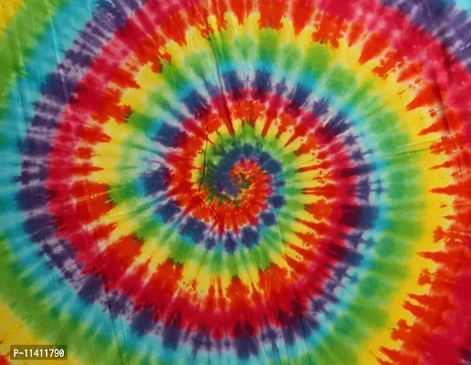 Hand Made Tie And Dye Pure Cotton Bedsheet-thumb4