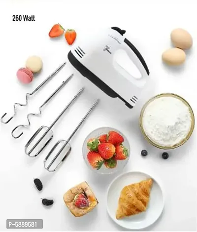 Hand Mixer 260 W Electric Whisk  (White)