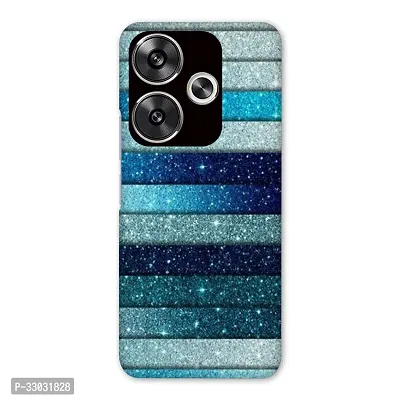 NDCOM For POCO F6 5G Back Cover Blue Glitter Printed Hard Case-thumb0