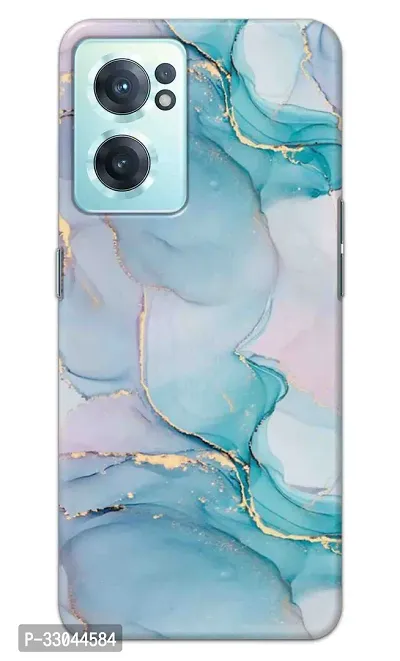 NDCOM For OnePlus Nord CE 2 5G Back Cover Blue Marble Printed Hard Case-thumb0