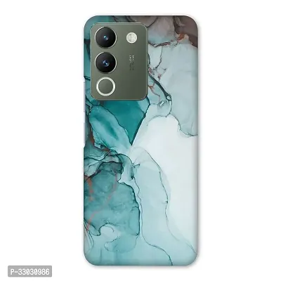 Vivo Y200 5G Back Cover Blue Green Marble Printed Hard Case-thumb0