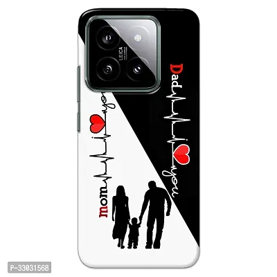 Xiaomi 14 5G Back Cover Mom Dad Love You Printed Hard Case-thumb0