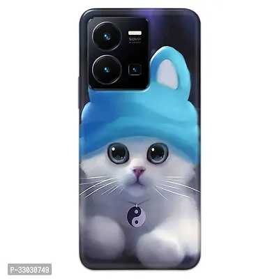 Vivo Y35 4G Back Cover Cute Cat Printed Hard Case-thumb0