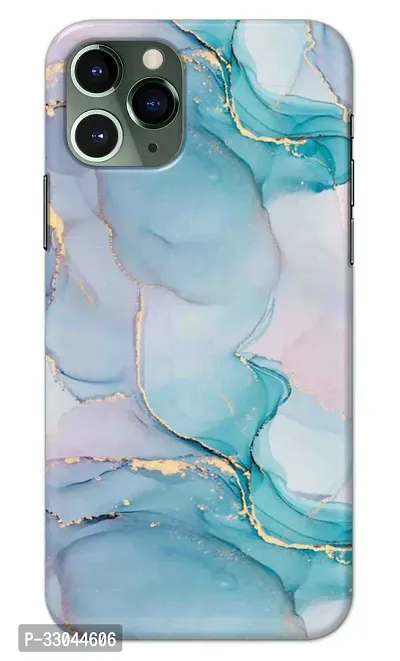 NDCOM For iPhone 11 Pro Max Back Cover Blue Marble Printed Hard Case-thumb0