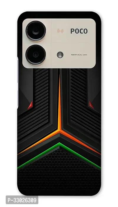 NDCOM For POCO X6 NEO 5G Back Cover Robotic Texture Printed Hard Case-thumb0