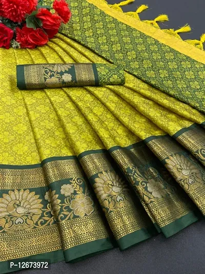 Classic Poly Silk Jacquard Saree with Blouse piece