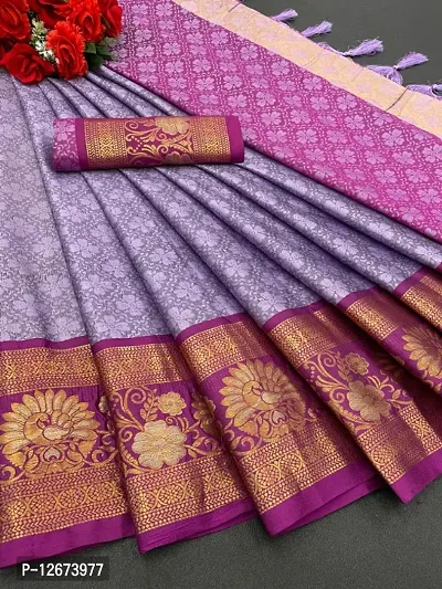 Classic Poly Silk Jacquard Saree with Blouse piece