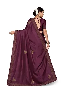 Classic Poly Silk Saree With Blouse Piece For Women-thumb4