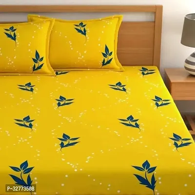 Radhey bedding presents double bed fitted bedsheet with matching pillow cover