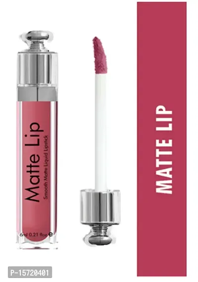 Matte Finish Liquid Plump Lipstick (Peach)