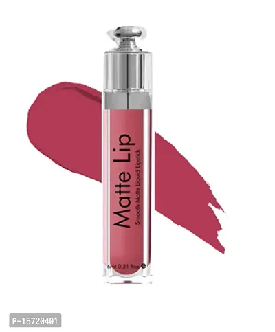Matte Finish Liquid Plump Lipstick (Peach)-thumb2
