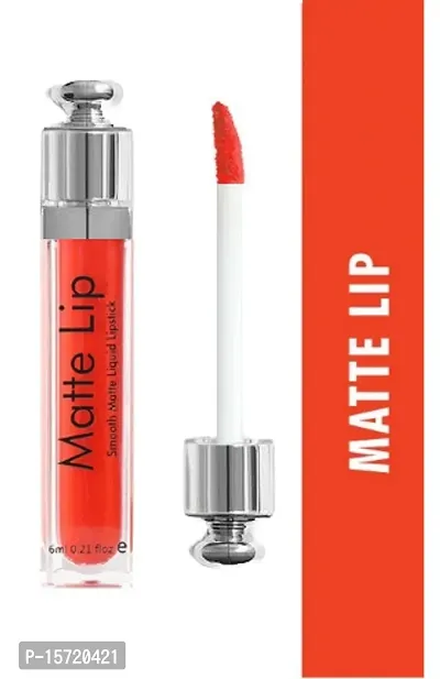 Matte Liquid Lipstick (Orange)-thumb0