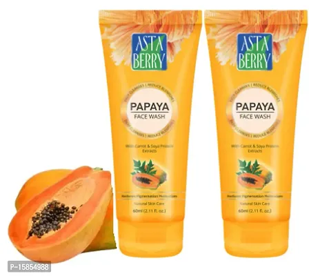 astaberry papaya facewash pack of 2