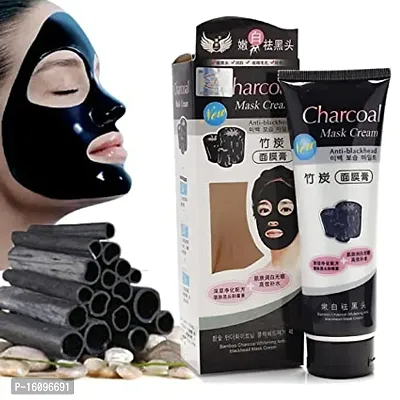 CHARCOAL Skin hydration Mask Peel Off Face Mask Cream Pack Of 2-thumb0