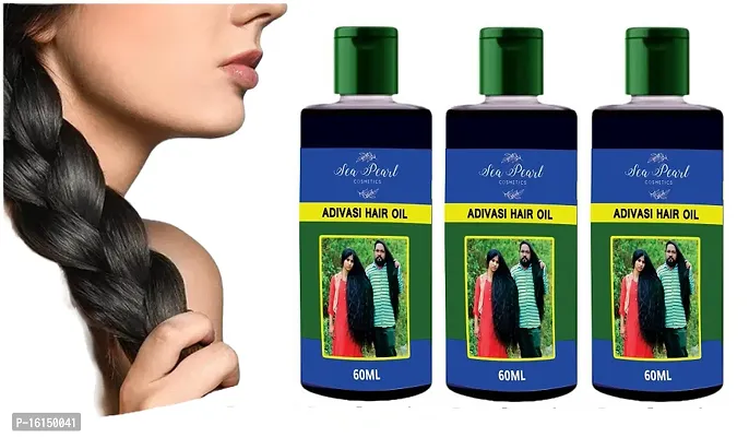 Sea Pearl Cosmetic Adivasi Hair Oil 60ML Pack Of  3