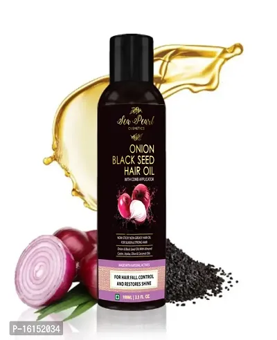 Sea Pearl Cosmetic Red Onion Black Seed  Hair Oil 100ML Pack Of  1