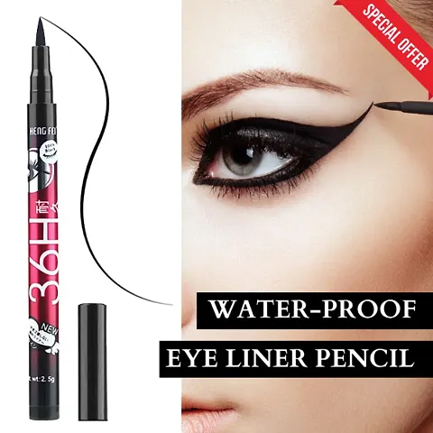 MAPPERZ 36H Eyeliner Precision Liquid Waterproof Lash Eyeliner Pencil Eye Liner, Water Resistant, Long-Lasting - (Black, Pack of 1)
