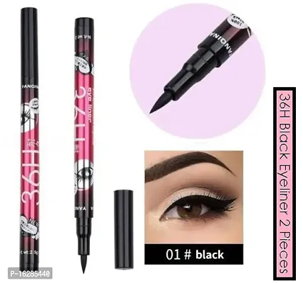 36H Black Pencil Waterproof Eyeliner  Pack Of 2