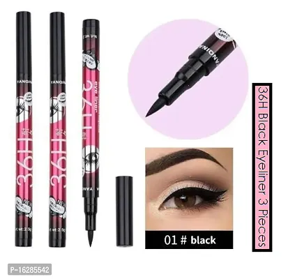 36H Black Pencil Waterproof Eyeliner  Pack Of 3