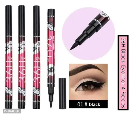36H Black Pencil Waterproof Eyeliner  Pack Of 4-thumb0