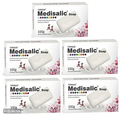 Medisalic Premium Bathing Soap Cleansing And Deep Hydration (Pack Of 5)-thumb0