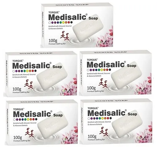 Medisalic Premium Bathing Soap Cleansing And Deep Hydration (Pack Of 5)
