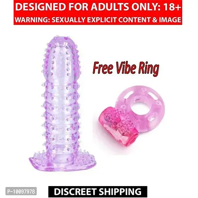 Crystal dotted condom with Vibrating ring condom for Men-thumb0