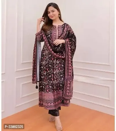 Stylish Kurta and Bottom Dupatta Set for Women-thumb0