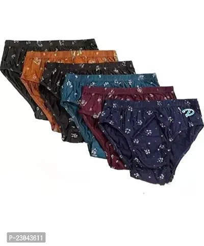 Stylish Multicoloured Cotton Briefs For Women Pack of 3