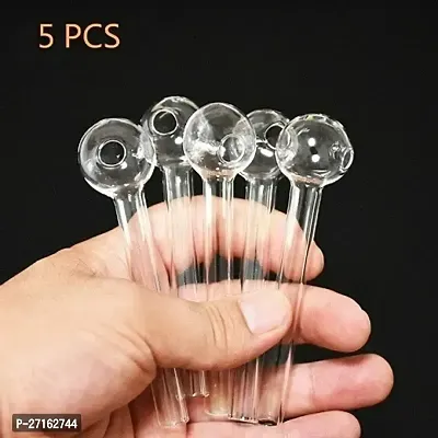 Hippnation Glass Inside Fitting Hookah Mouth Tip Clear Pack of 5