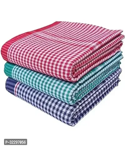 Stylish  Cotton Gamcha Towel Pack of 3-thumb0